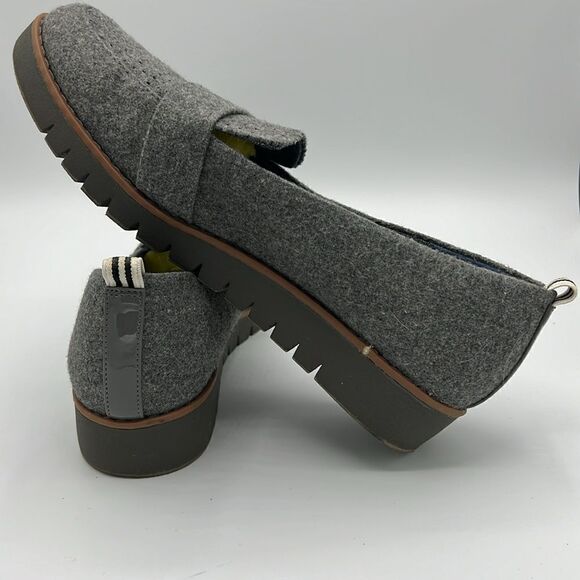 Dr. Scholl’s Imagined Perf Gray Wool Blend Comfort Loafers Women’s Size 7.5M B38 - Picture 8 of 9